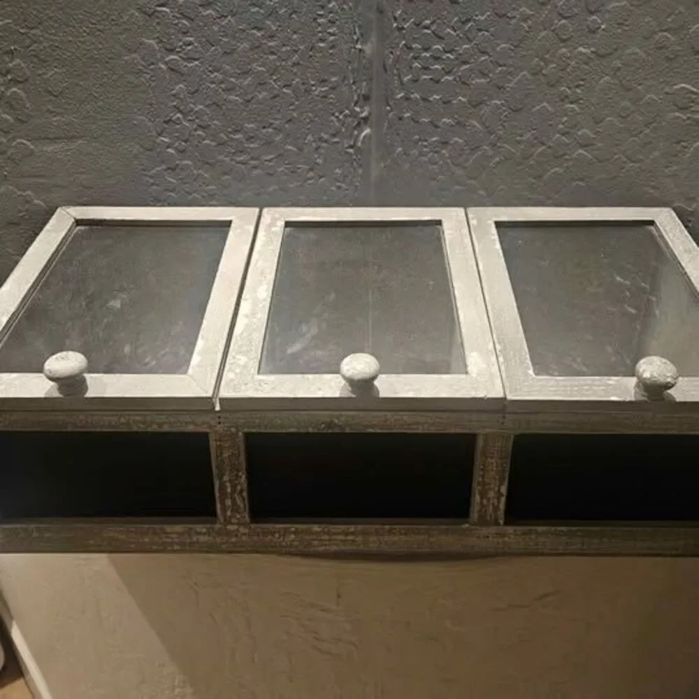 Wood Cubby Organizer Indoor Faux Greenhouse 20.5